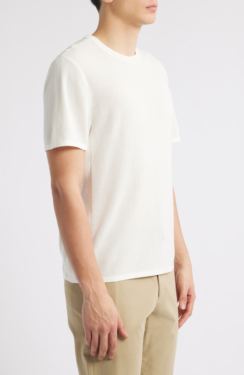 rag & bone Harvey Ringer Cotton Blend Mesh T-Shirt, Alternate, color, White