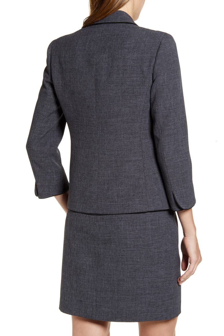 Peak Lapel Blazer, Alternate, color, NANTUCKET GREY/ ANNE BLACK
