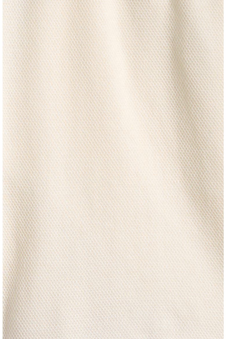 Kids' Organic Cotton Double Knit Mesh Shorts, Alternate, color, OFF WHITE
