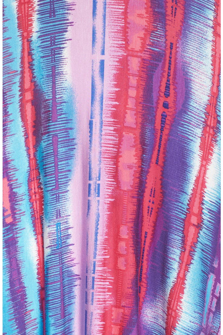Strapless Neon Print Maxi Dress (Nordstrom Exclusive), Alternate, color, BLUE MULTI