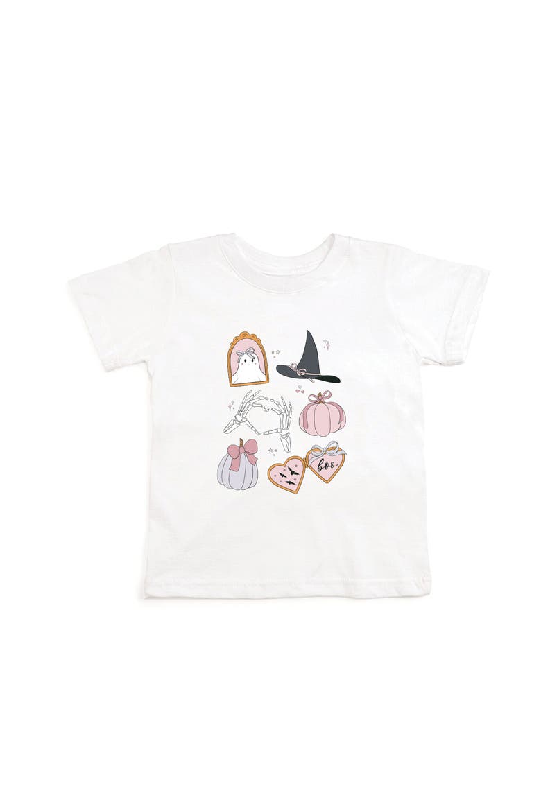 Spooky Girl Halloween Short Sleeve T-Shirt, Main, color, White