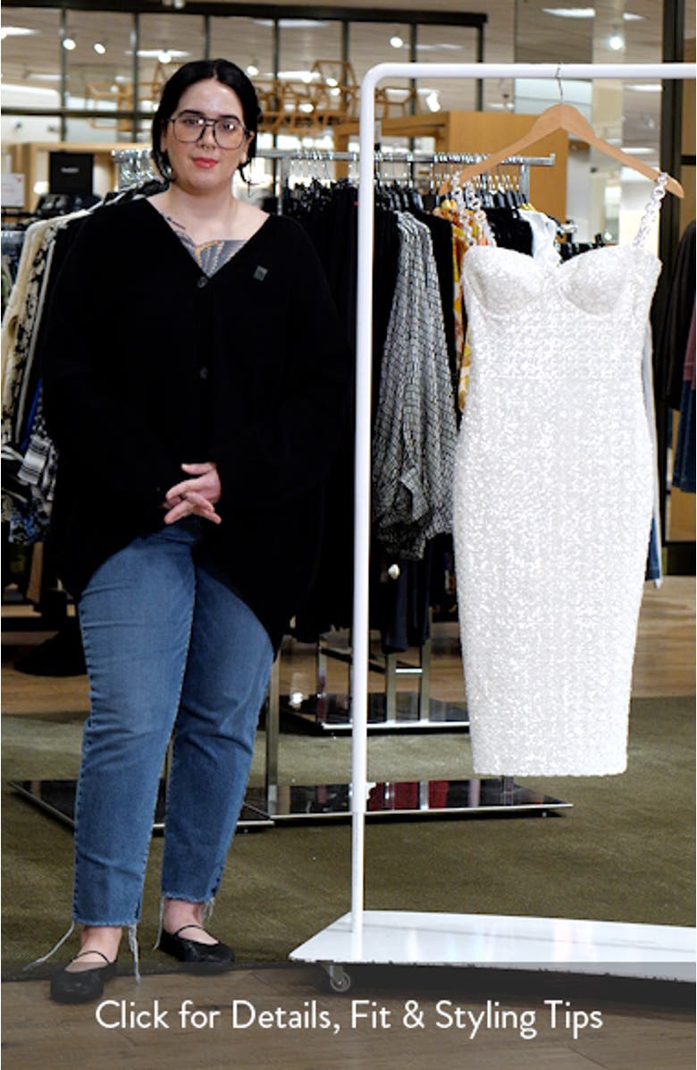 Nina Embellished Body-Con Cocktail Dress, sales video thumbnail