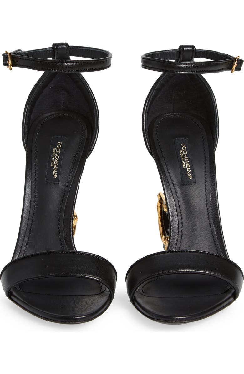 Dolce&Gabbana Keira Baroque DG Heel Sandal, Alternate, color,