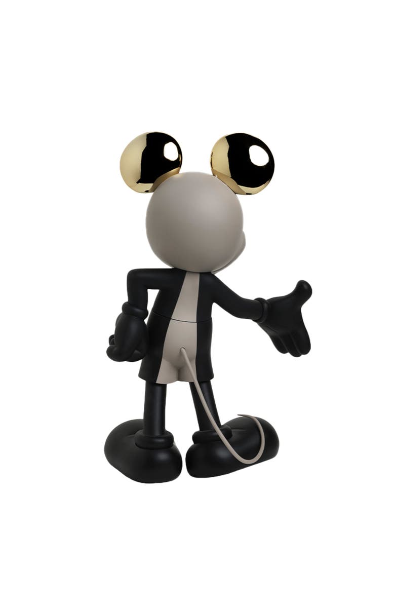 Leblon Delienne Mickey Mouse Hoppen Figurine, Alternate, color, Taupe, Black / Gold