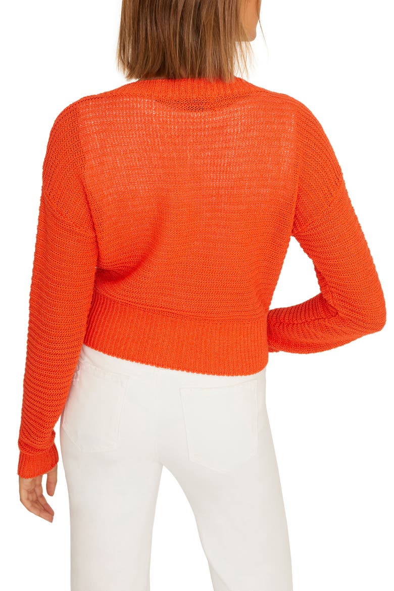 Summer Crop Cardigan, Alternate, color, INDIAN PAINTBRUSH