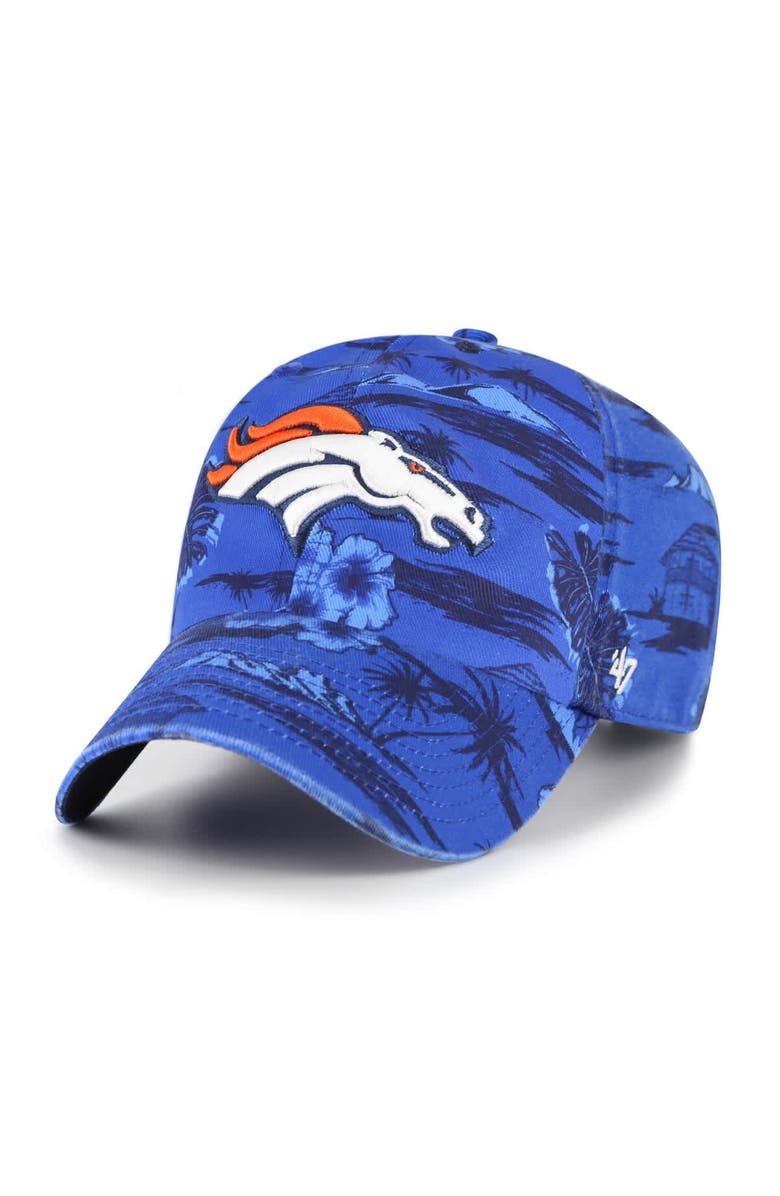 '47 Men's '47  Royal Denver Broncos Fiji Clean Up Adjustable Hat, Main, color, 