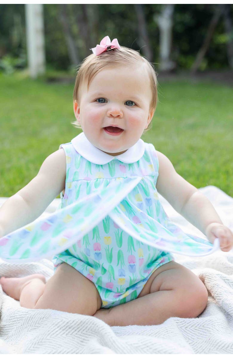 Florence Eiseman Printed Knit Tulip Romper, Alternate, color, Multi