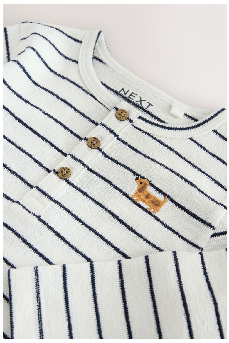 Kids' Stripe Long Sleeve Henley, Alternate, color, MULTI