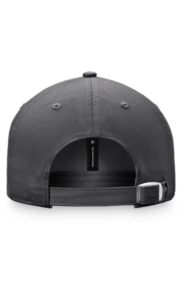 TOP OF THE WORLD Men's Top of the World Charcoal Ohio Bobcats Slice Adjustable Hat, Alternate, color, 