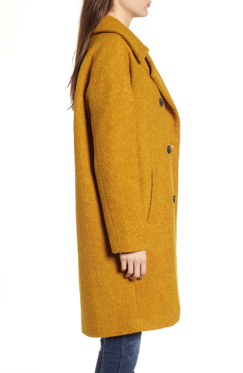 Madewell Double Breasted Bouclé Coat, Alternate, color,