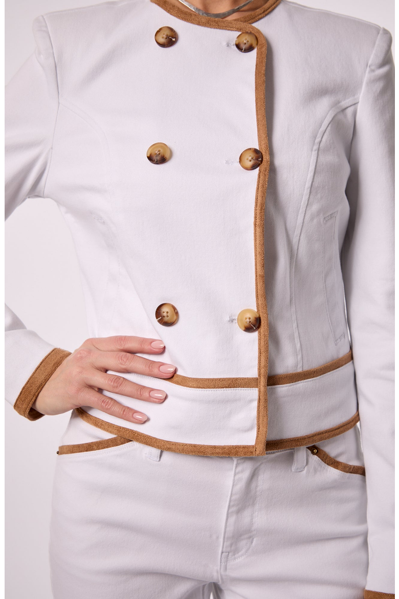 Sadie Jacket, Alternate, color, White