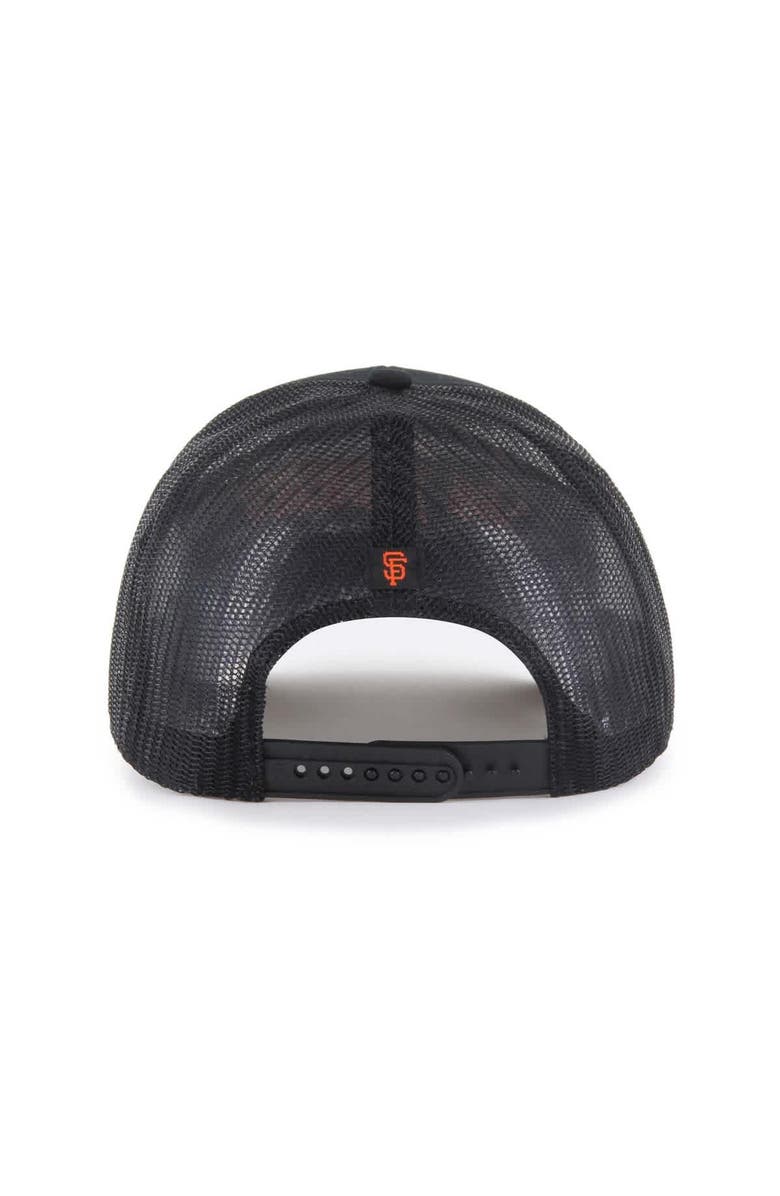 '47 Men's '47 Black San Francisco Giants Garner Trucker Adjustable Hat, Alternate, color, Black