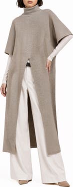 BY DESIGN Bree Mock Neck Midi Tunic Sweater