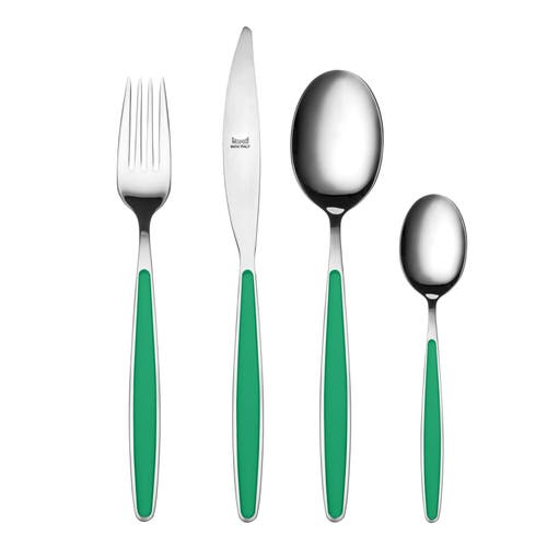Mepra Caramella Flatware Set In Green