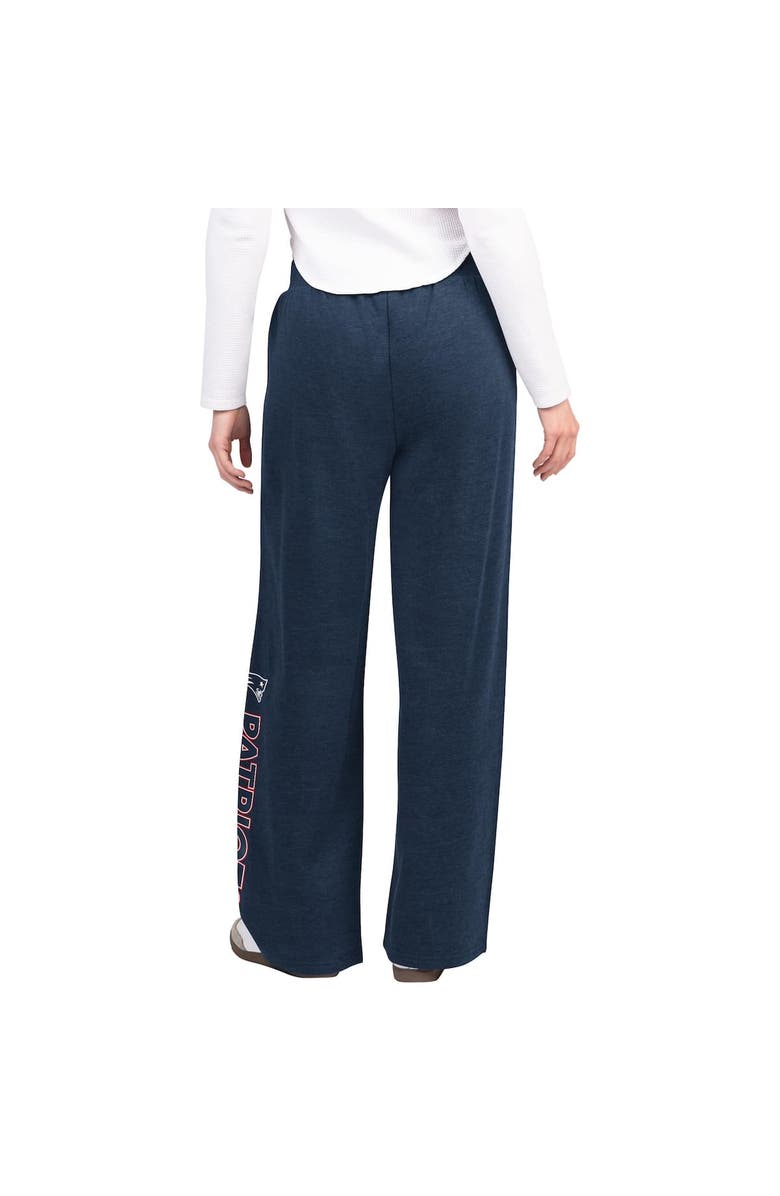 G-III 4HER BY CARL BANKS Women's G-III 4Her by Carl Banks Navy New England Patriots Field Wide Leg Sweatpants, Alternate, color, Navy