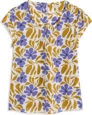 Seasalt Cornwall Garden Gate Organic Cotton Voile Top