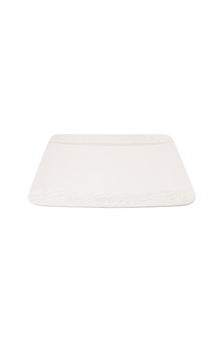 Villeroy & Boch Manufacture Rock blanc Square Dinner Plate, Alternate, color, White