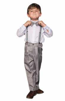 Peanut Butter Collection Kids' Barn Wedding 5-Piece Suspenders Suit Set