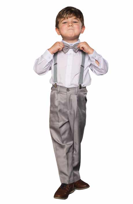 Peanut Butter Collection Kids' Barn Wedding 5-Piece Suspenders Suit Set