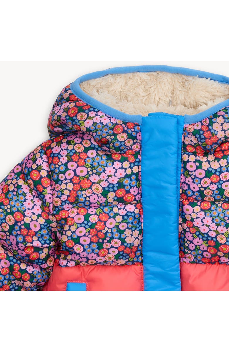 Magnetic Me Lily Faux Fur Lined Hooded Puffer Parka, Alternate, color, Pink