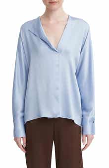Vince Dolman Sleeve Silk Top