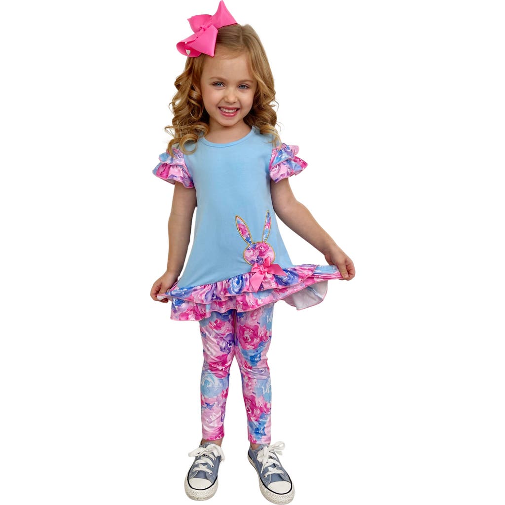 Mia Belle Girls Kids' Girls Radiant Roses Floral Bunny Legging Set