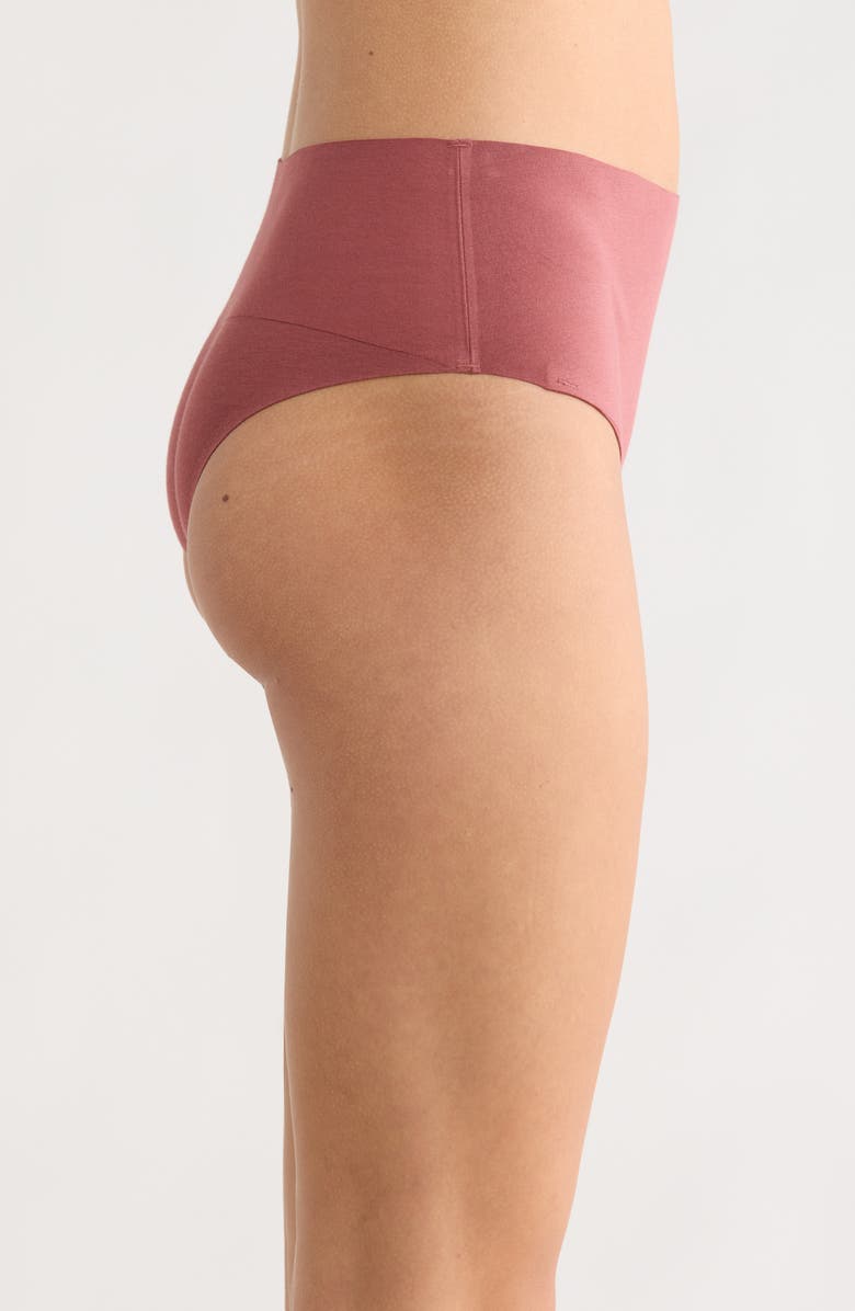 SPANX<sup>®</sup> SPANXsupersmooth<sup>™</sup> Undie-tectable<sup>®</sup> Stretch Cotton Tanga, Alternate, color, Rose Smoke