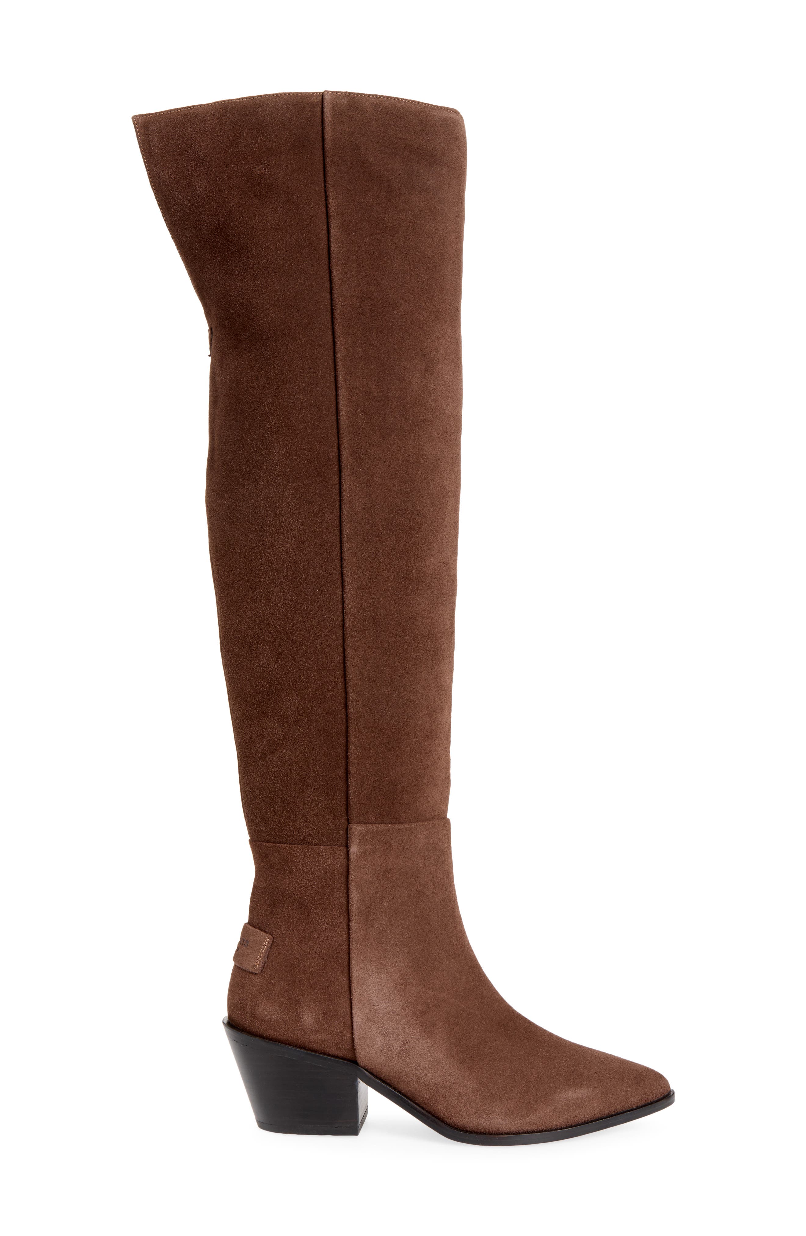 Faye Over the Knee Boot, Alternate, color, DARK BROWN