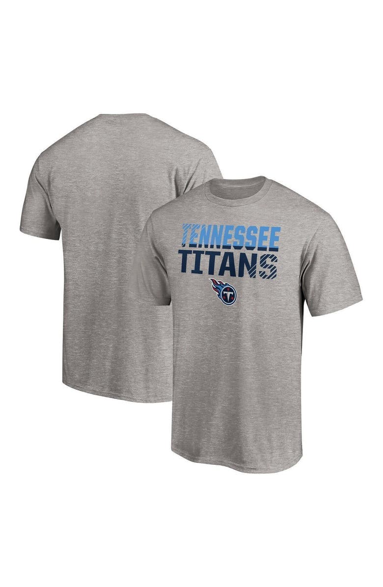 FANATICS Men's Fanatics Branded Heathered Gray Tennessee Titans Big & Tall Fade Out Team T-Shirt, Main, color, 