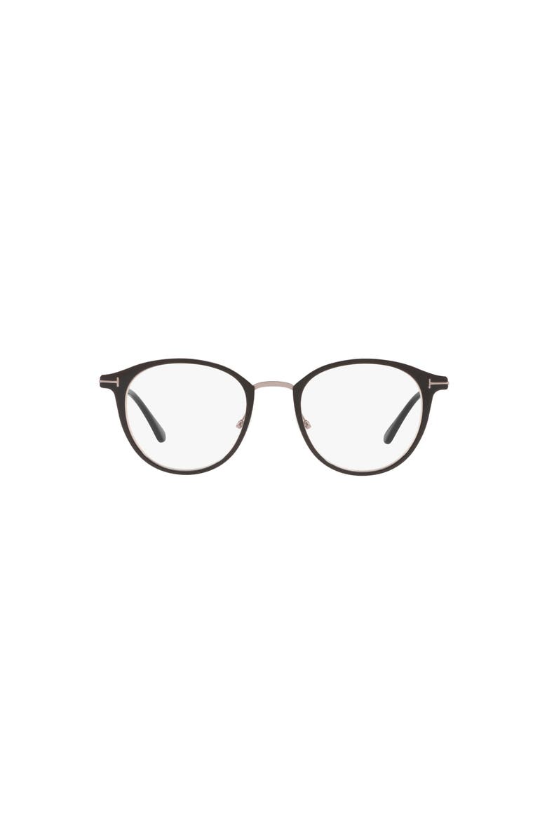 49mm Oval optical glasses, Alternate, color, Black