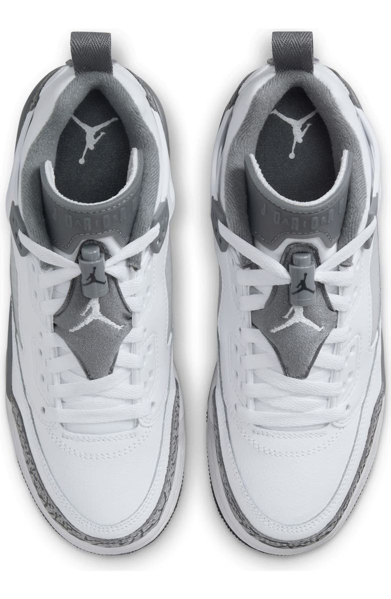 Jordan Kids' Spizike Low Sneaker, Alternate, color, White/ Cool Grey/ Anthracite