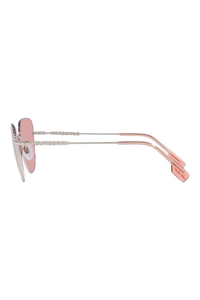 Harper 58mm Cat Eye Sunglasses, Alternate, color, SILVER