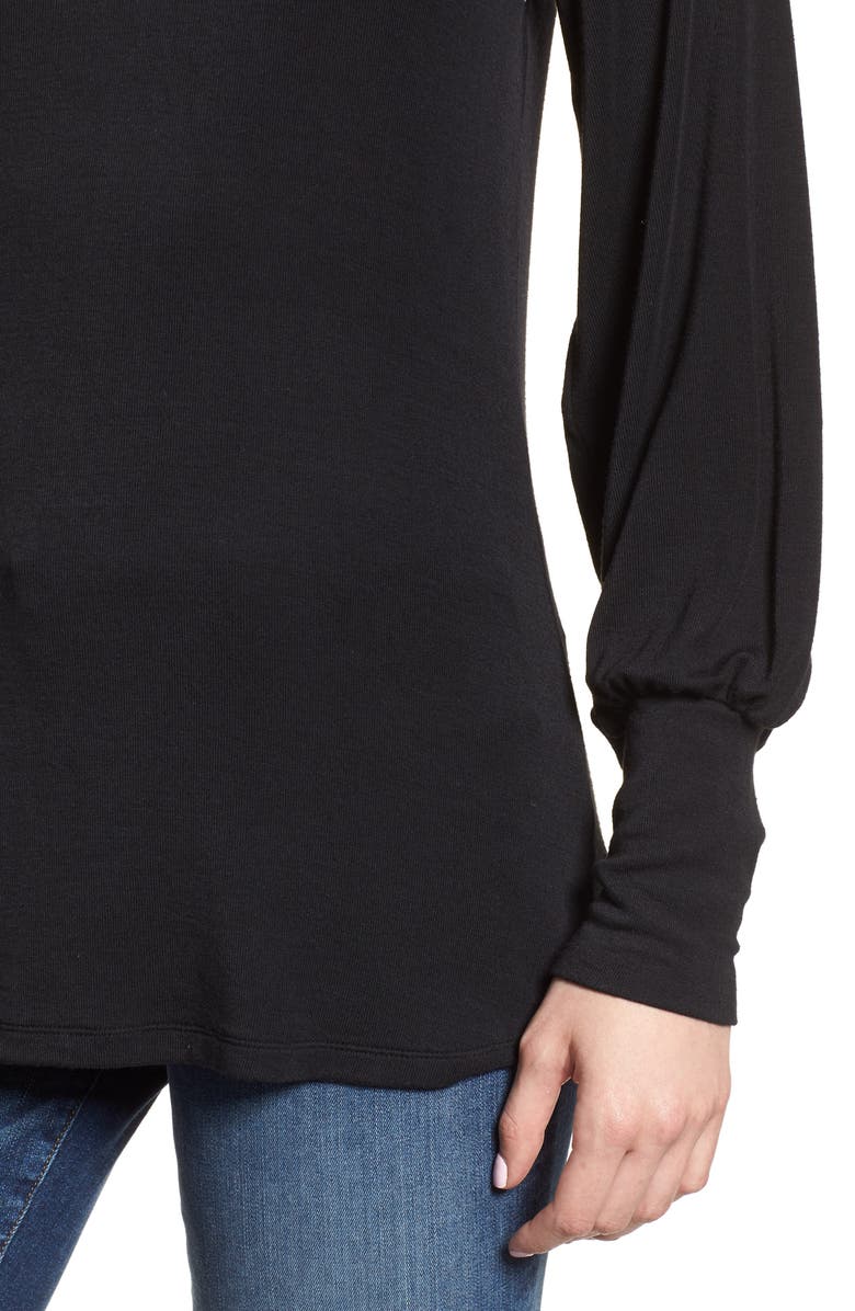 Bobeau Blouson Sleeve Top, Alternate, color, 