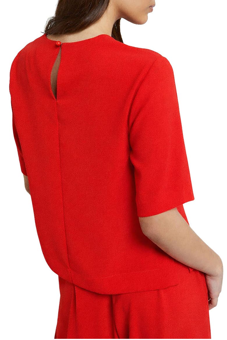 Solid Blouse, Alternate, color, Red