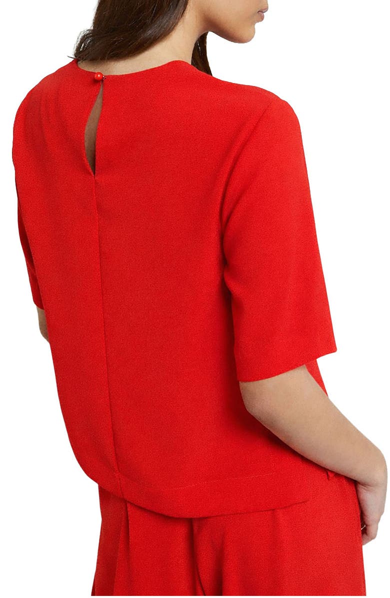 ottod'Ame Solid Blouse, Alternate, color, Red