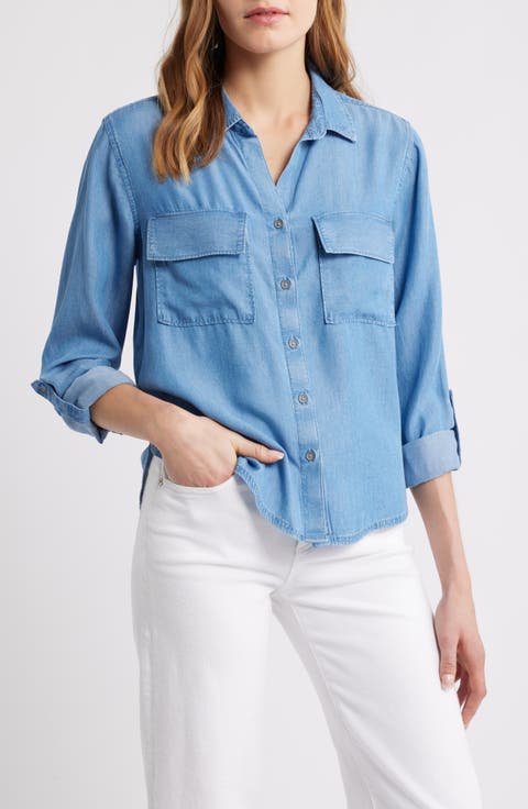 Fiorella Long Sleeve Button-Up Shirt