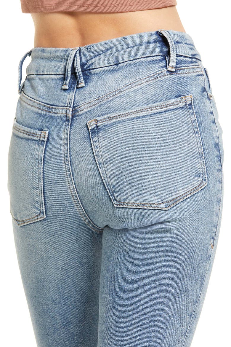 Good Legs High Waist Distressed Skinny Jeans, Alternate, color, INDIGO094
