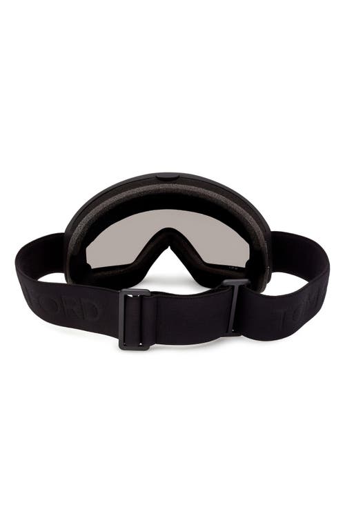 Tom Ford Mirrored Ski Mask In Black