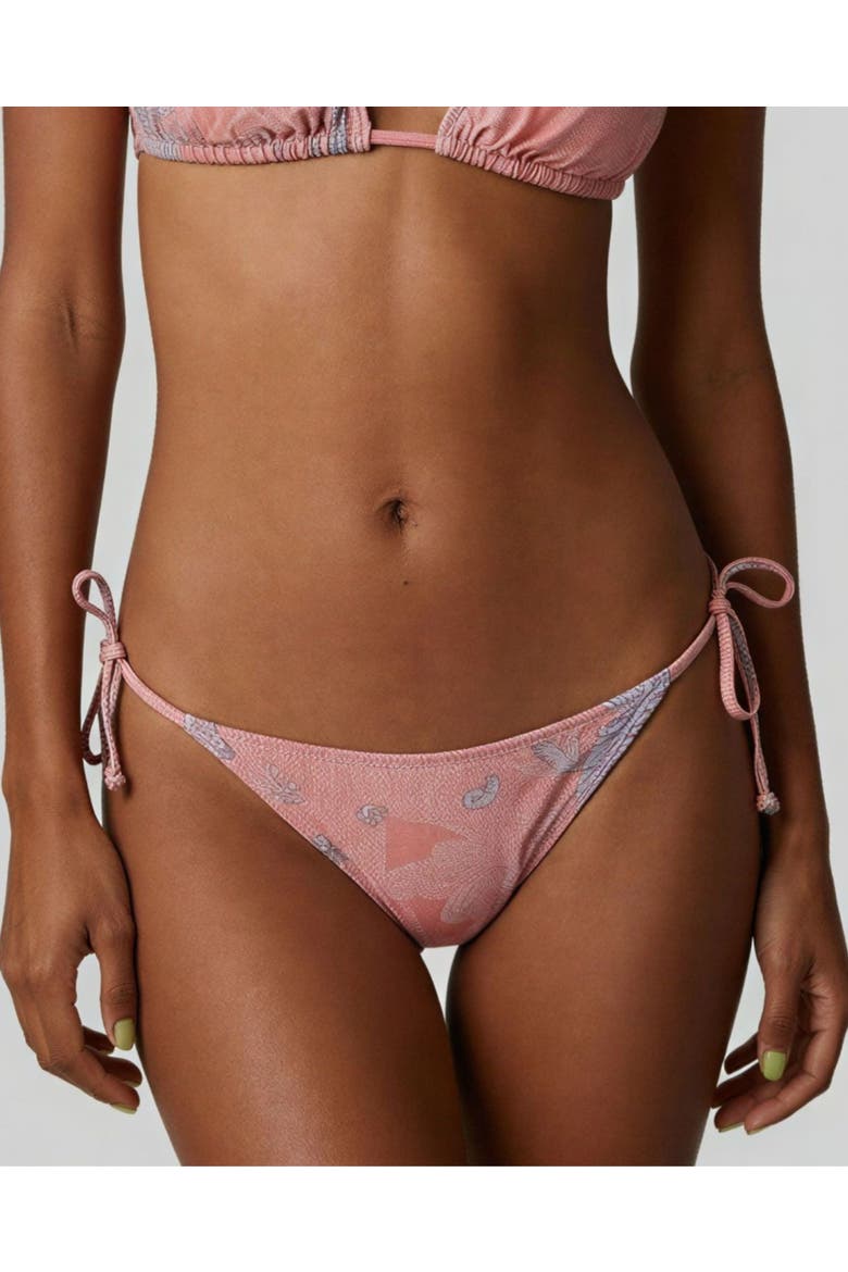 Paisley Explosion Womens Bikini Bottom, Main, color, Paisley Explosion Coral