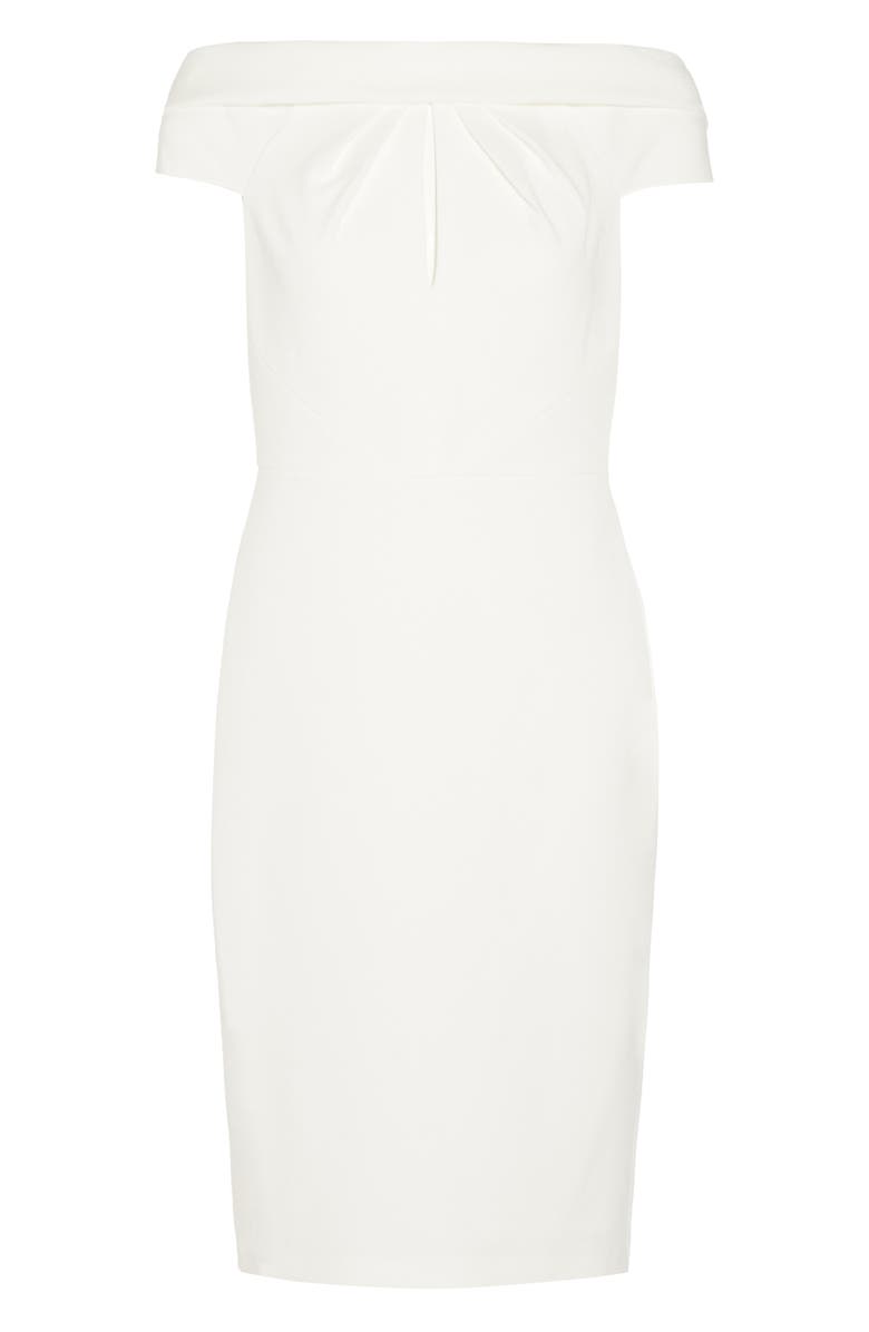 Adrianna Papell Crepe Tie Back Sheath Dress, Alternate, color, 