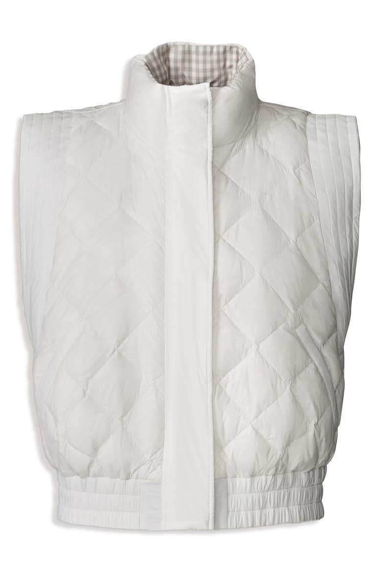 Brenna Quilted Reversible Vest, Alternate, color, LIGHT OAK