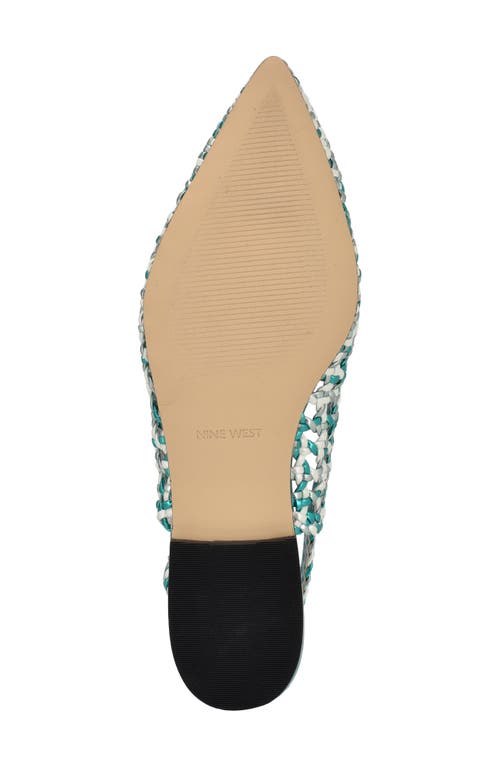 Nine West Women's Soel Pointy Toe Slingback Dress Flats In Medium Green 310