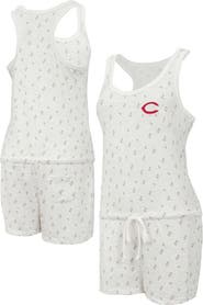 CONCEPTS SPORT Women's Concepts Sport Cream Cincinnati Reds Gardner Hacci Knit Romper