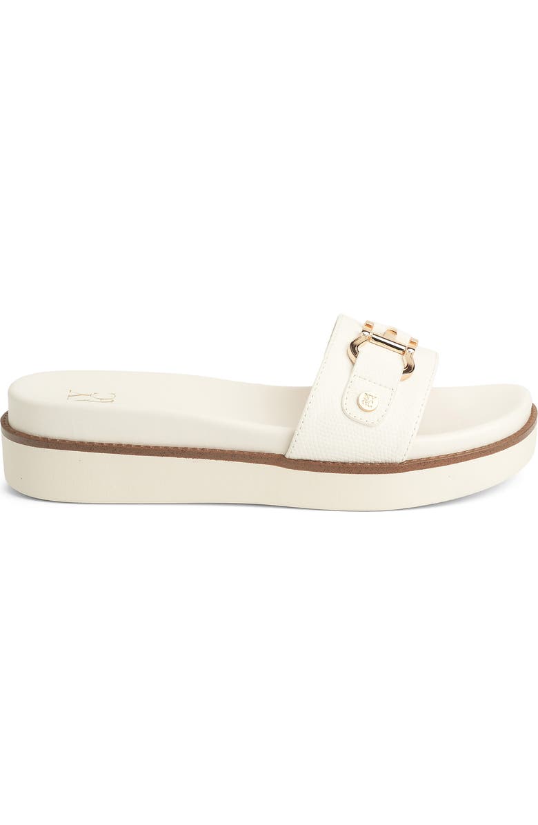 NEW YORK AND COMPANY Carlyn Platform Wedge Slide Sandal, Alternate, color, White