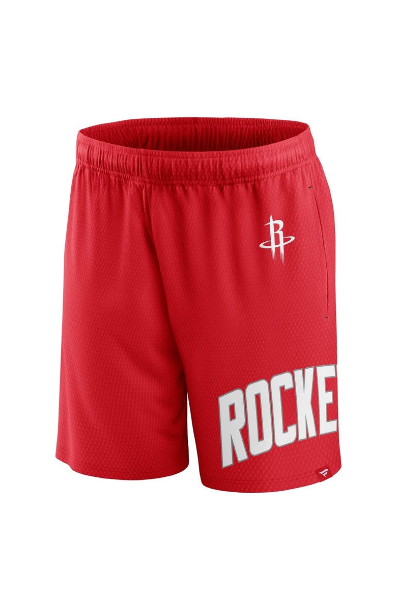FANATICS Men's Fanatics Branded Red Houston Rockets Free Throw Mesh Shorts, Alternate, color, Red