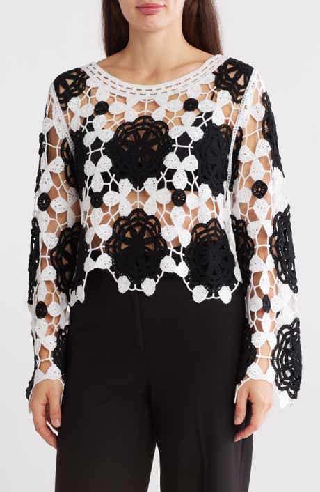 Forgotten Grace Crochet Lace Top