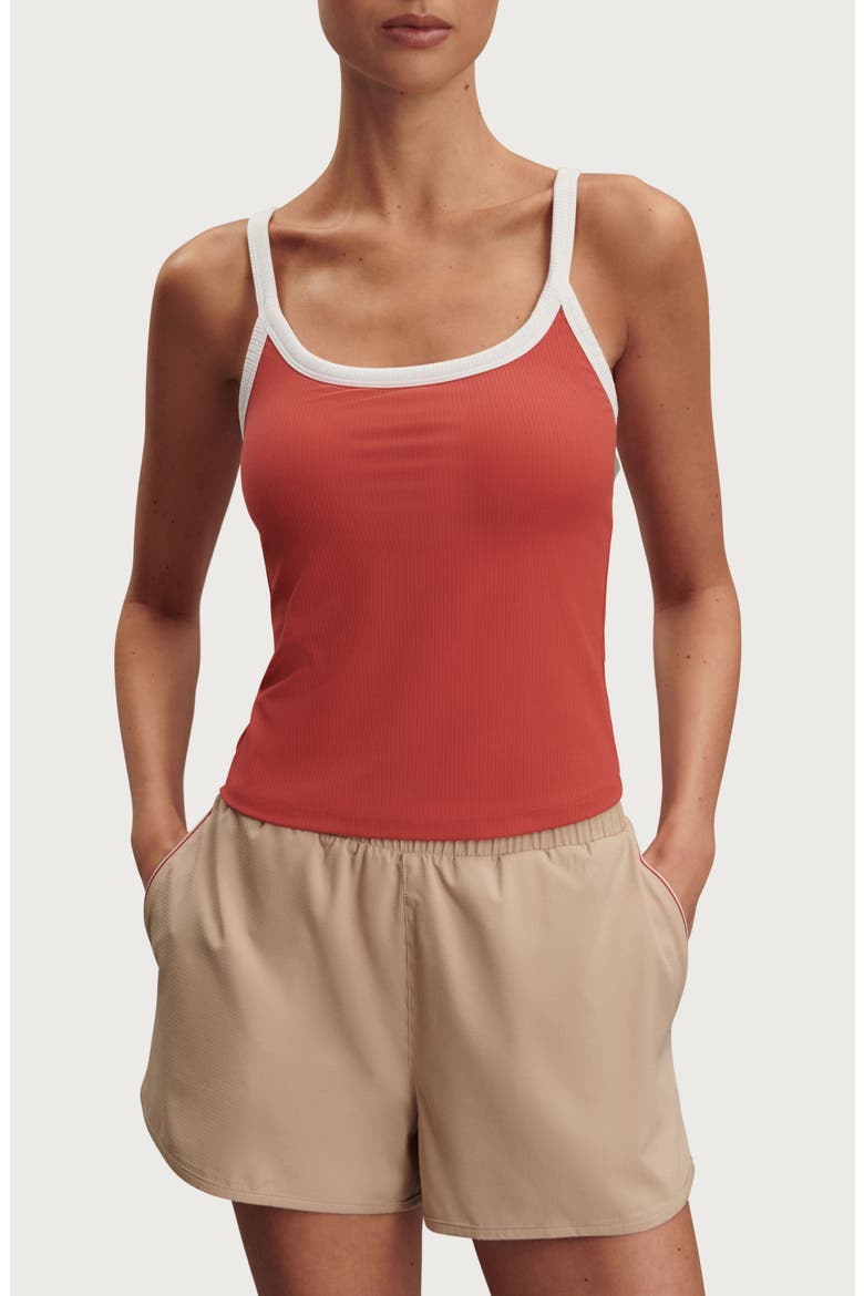 Theon Scoop Neck Performance Tank, Main, color, BAKED APPLE