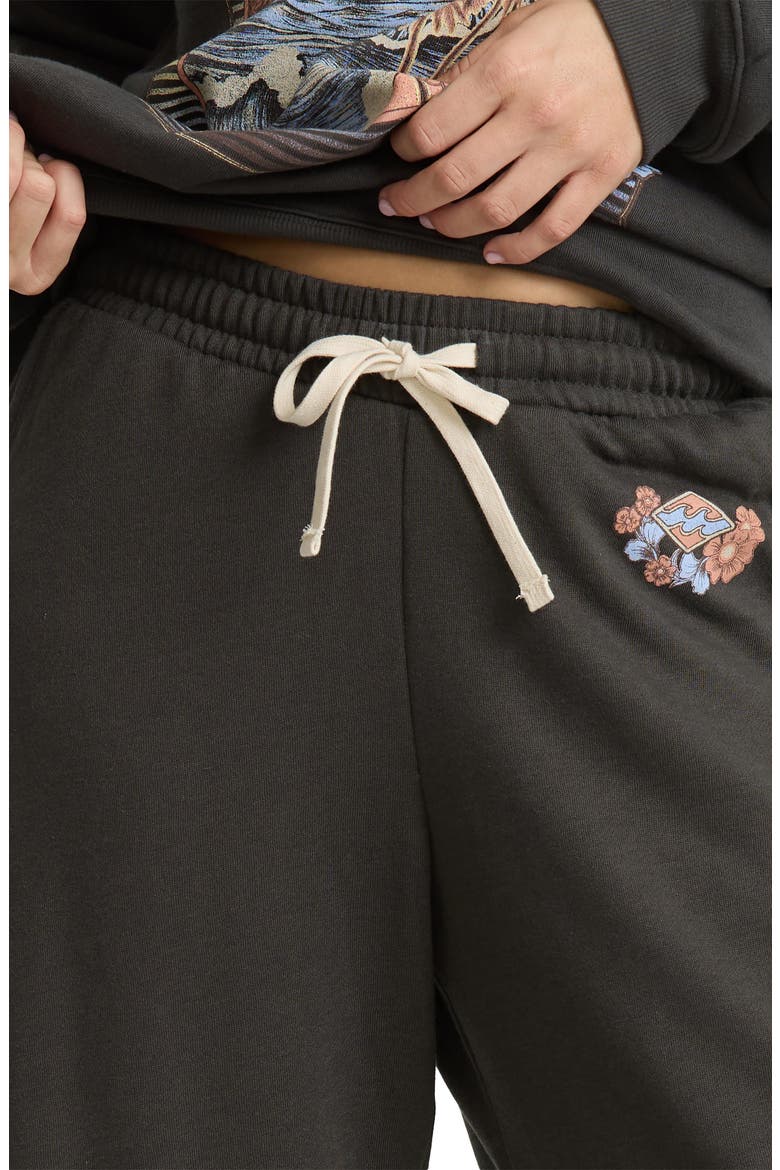 What a View Fleece Relaxed Leg Pants, Alternate, color, OFF BLACK