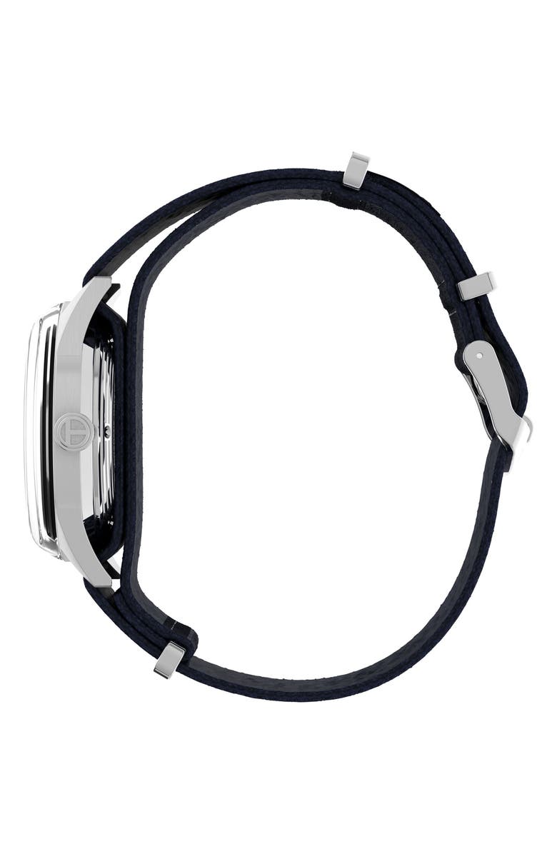 Timex<sup>®</sup> Marlin Jet Automatic Fabric Strap Watch, 38mm, Alternate, color, Blue