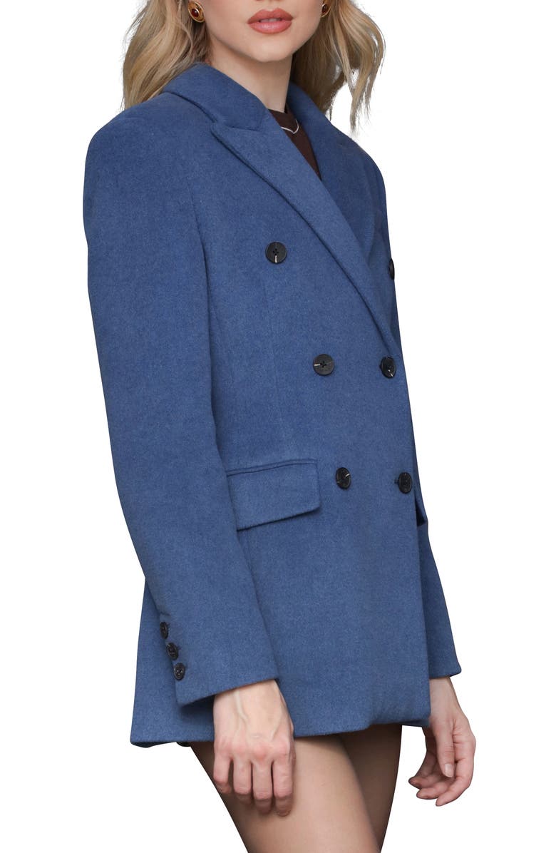 Avec Les Filles Hourglass Blazer Coat, Alternate, color, Bluestone
